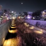 夜のソウル　清渓川を夜風にあたりながらお散歩（冬編）